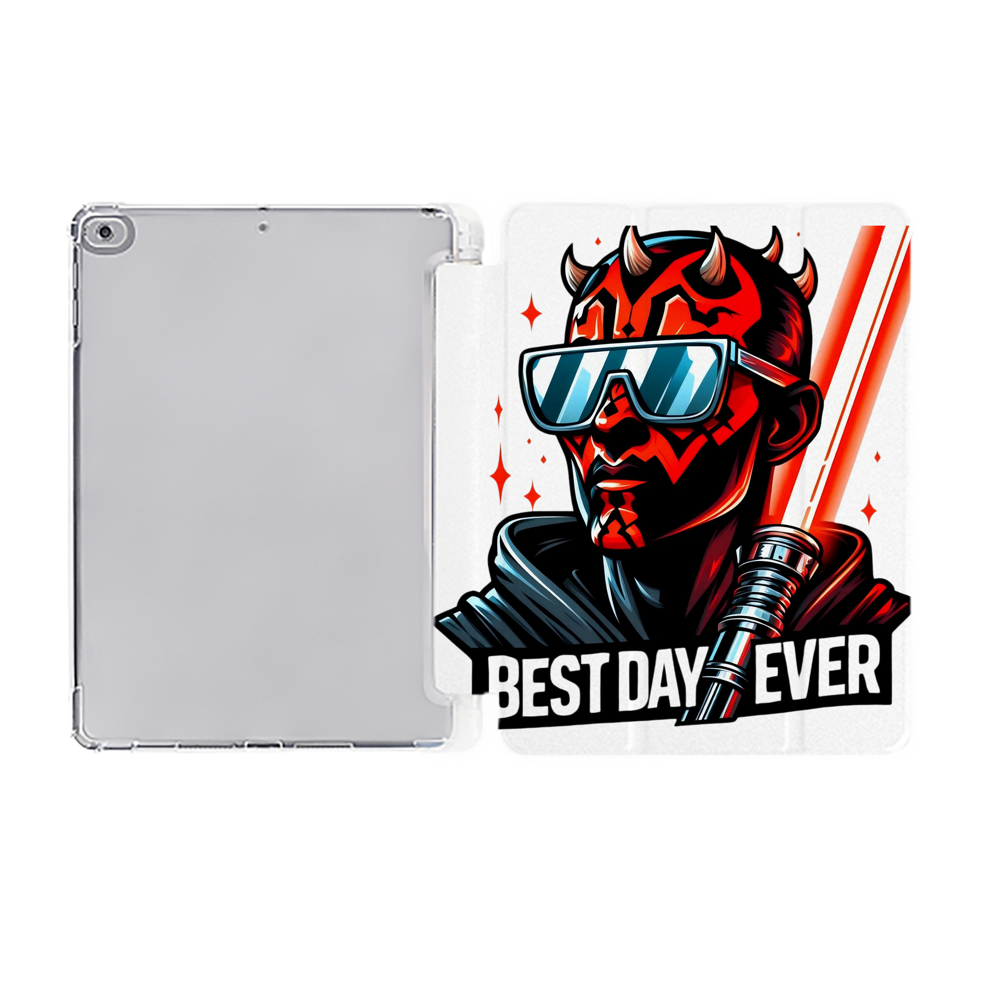 （画像用） スター・ウォーズ Star Wars IPad ケース ペン収納付き 三つ折りスタンド PUレザー×シリコン 対応機種9.5/10.5/10.9インチ